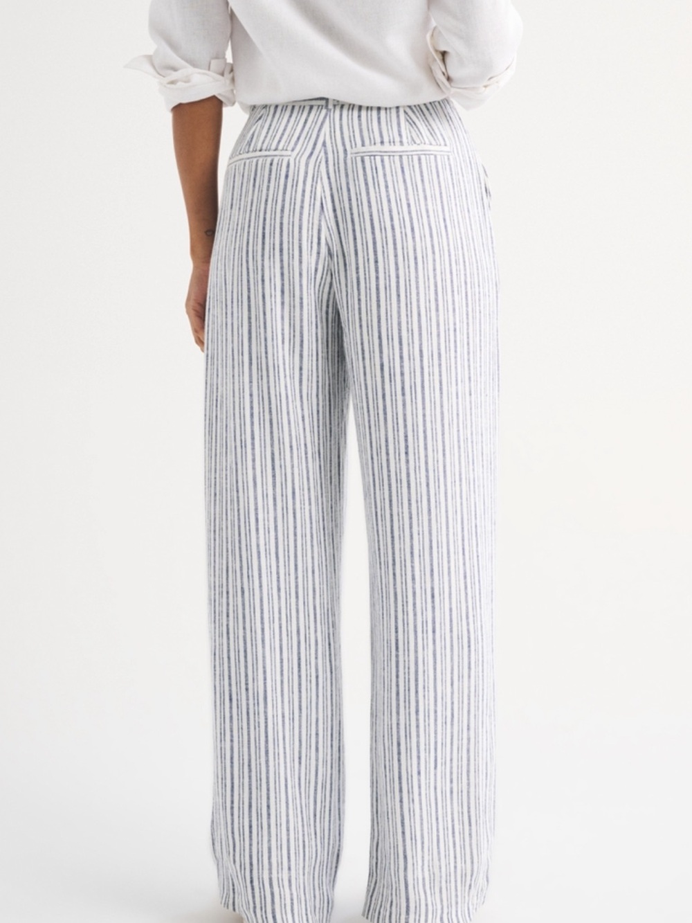 NWOT Abercrombie & Fitch Sloan Wide Leg Linen Pants - Picture 5 of 9